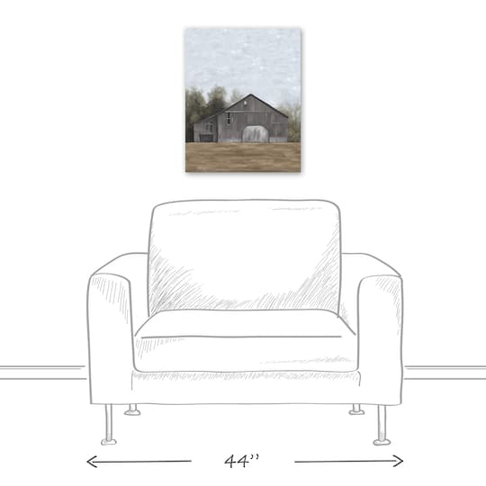 Barnscape 16" x 20" Canvas Wall Art